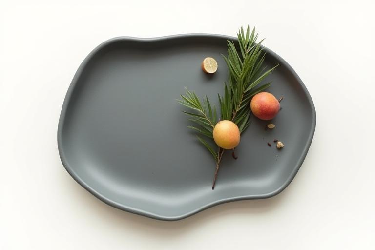 Moderne, minimalistische Keramik Servierplatte